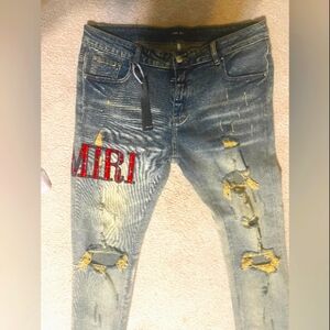Red Plaid Lettering AMIRIS